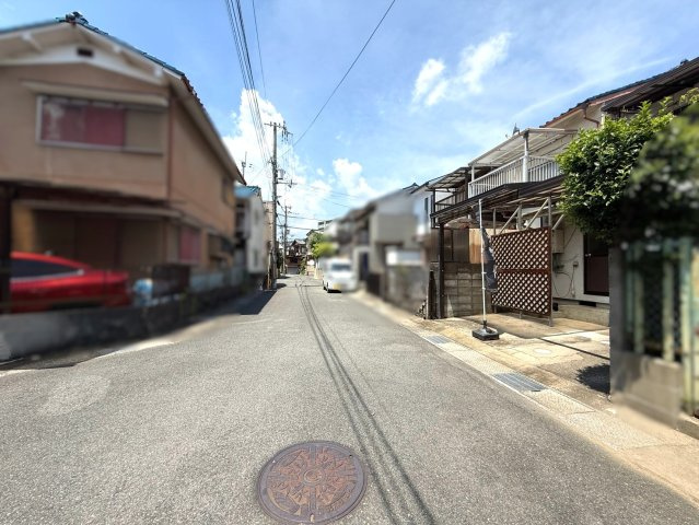 馬場見場走りの前面道路含む現地写真