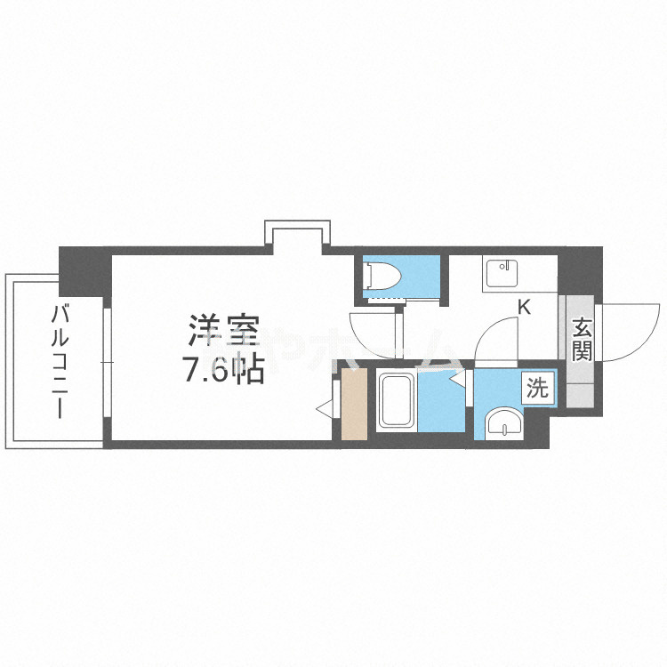 エグゼ難波西Ⅱの間取り