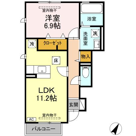 リールセゾンCの間取り