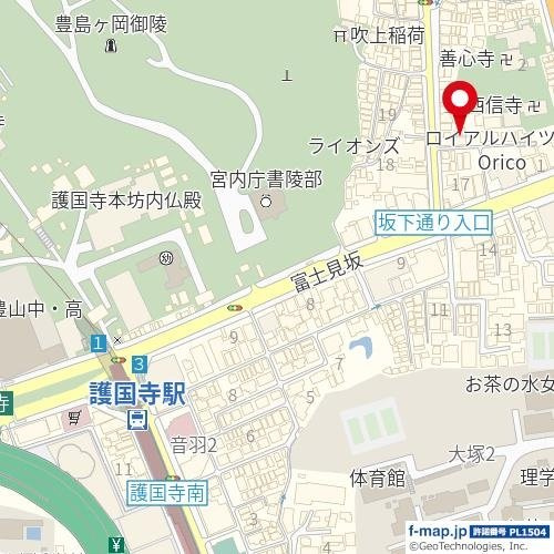 ｔｏｇｇｌｅ護国寺の地図