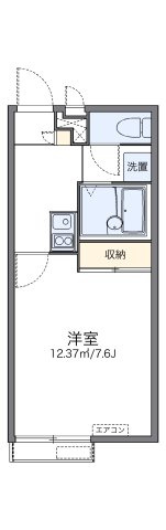 レオパレスアースリー生田の間取り