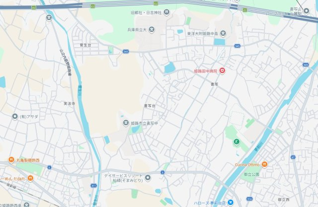姫路市書写台1丁目　　中古戸建の地図