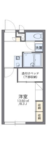 レオパレスＪの間取り|代表的な間取のため実際の間取とは異なる場合があります