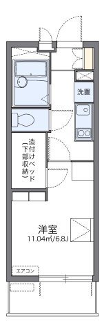 レオパレスＡｒｃａｄｉａ　Ａの間取り|代表的な間取のため実際の間取とは異なる場合があります