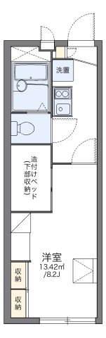 レオパレスディアコート　六木の間取り