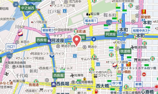 【地図】 | ネットフローラ阿波座