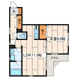 ミラベル諏訪の間取り|間取りです。