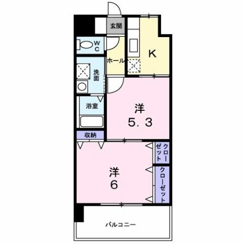 ステートリーマンション鷲崎の間取り