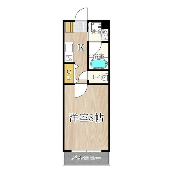 CITY　SPIRE幸町の間取り|収納のためのスペースです