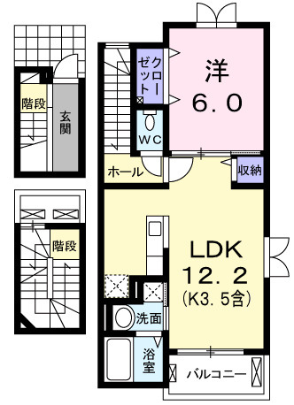 【間取り】 | カーサ　セレノ