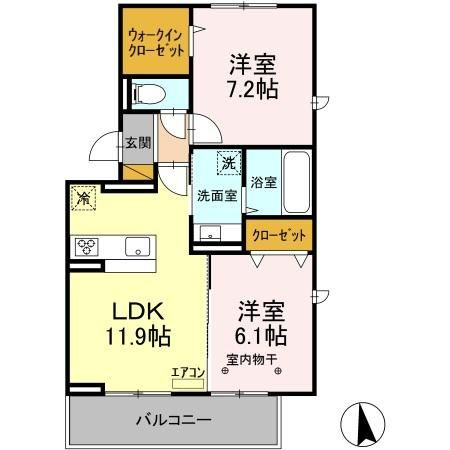 コンフォールクレールの間取り