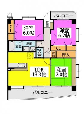 【間取り】 | グリシーヌ空港