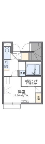 レオパレスヒルの間取り