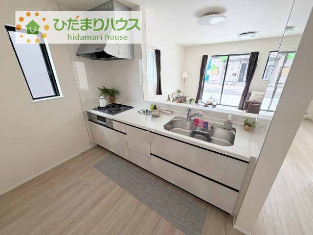 【キッチン】 | つくばみらい市伊奈東41番　新築戸建　A号棟 | 料理をしながらでも、ご家族との会話を楽しめる対面式キッチン♪