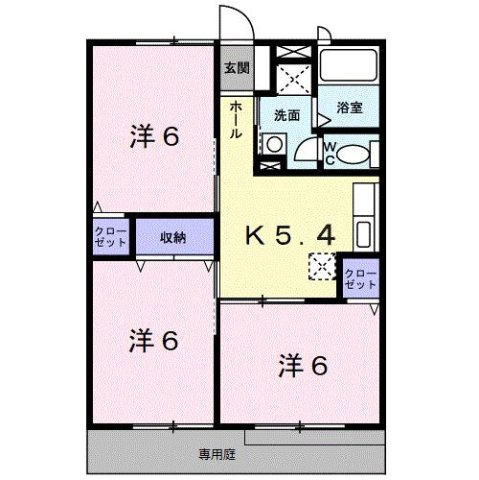 【間取り】 | レスポワールⅡ