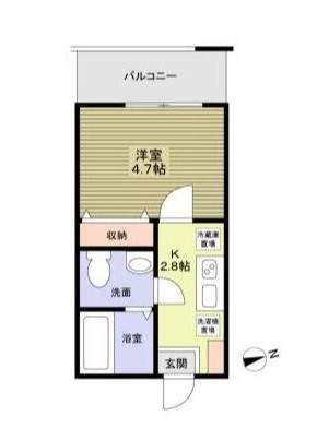 【間取り】 | α ｐａｒｋｓ ｅａｓｔ(アルファパークスイースト)  | バストイレ別！１人暮らしにおすすめの間取り！