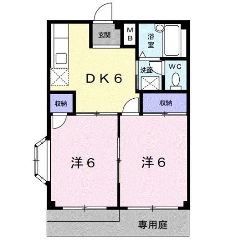 【間取り】 | ＲＩＶＥＲＨＩＬＬＹＵＡＳＡⅡ