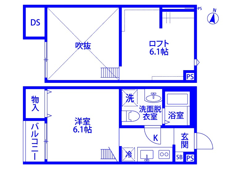 Gluck大宮公園の間取り