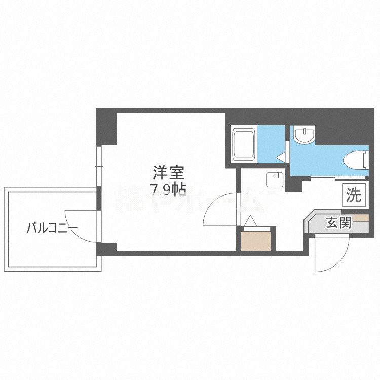 エグゼ難波南Ⅵの間取り