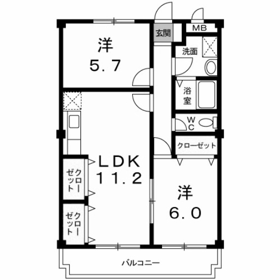 【間取り】 | ニューマリッチモリムラ