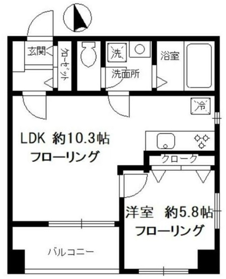 【間取り】 | ニューハイム小原参番館