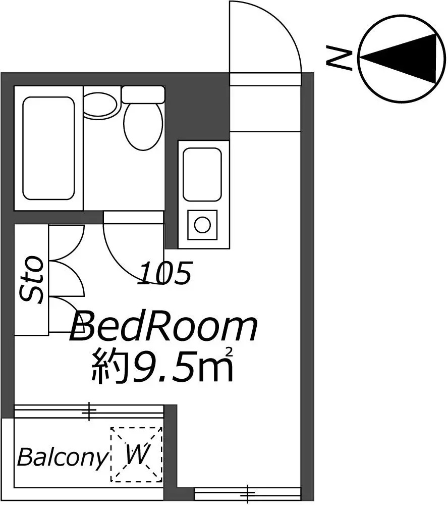 AP1017 メゾン・ド・ラクテ 105の間取り|




