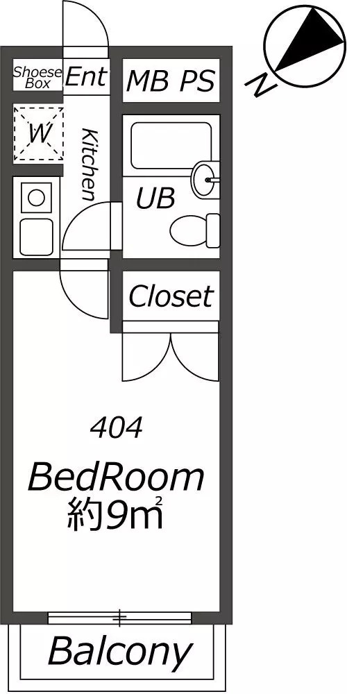 AP1069 プレール方南町 404の間取り|



