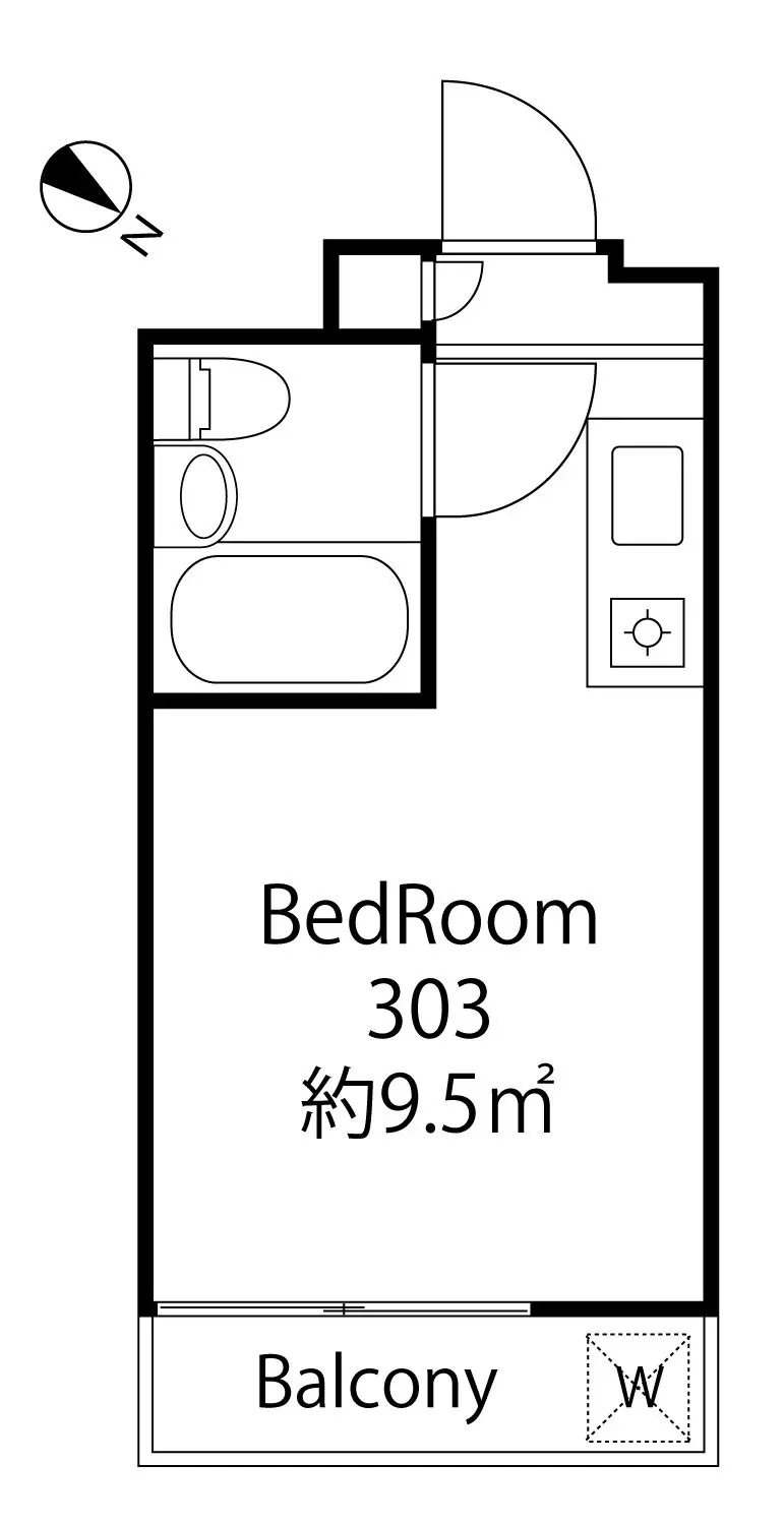 AP1055 メゾン・ド・ジュリー 303の間取り|



