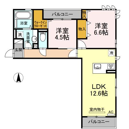 イリス Ｂの間取り
