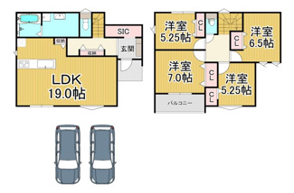 【間取り】 | 川西市緑台3丁目2の80　新築一戸建て