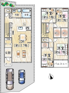【間取り】 | 熊野町2丁目