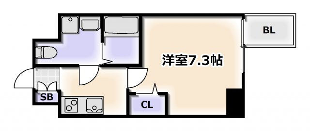 【間取り】 | エグゼ難波ＷＥＳＴリバー