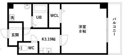 グランロード立売堀の間取り