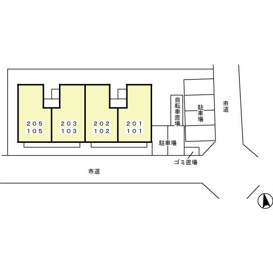 パレ・アージュの区画図