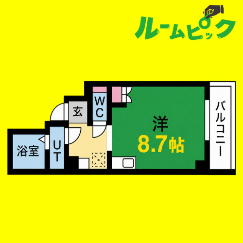 ガストハウス今池　名古屋市賃貸　仲介手数料無料の間取り