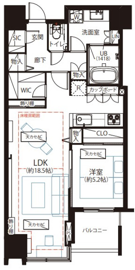 【間取り】 | 大崎ウエストシティタワーズW棟