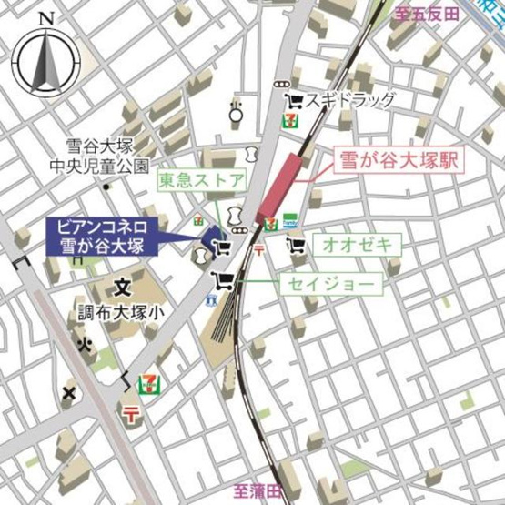 【地図】 | ビアンコネロ雪谷大塚