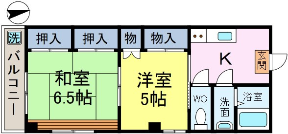 プラーズ松島の間取り