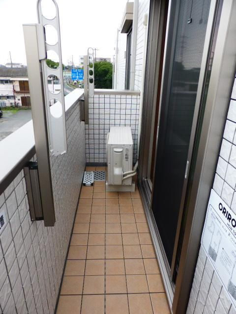 大和市上和田の賃貸マンションのバルコニー