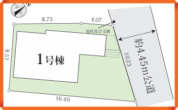グラファーレ　安城市古井町3期1棟の区画図|ゆとりある区画設計で、家族全員の暮らしにフィットします。暮らしやすさを重視した区画です。