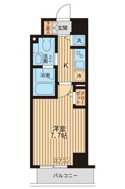 ＫＤＸレジデンス入谷の間取り