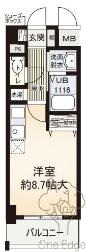 ウィスタリア新北野の間取り