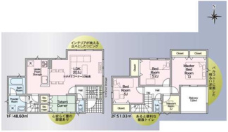 【間取り】 | 新築戸建　神戸市西区伊川谷町有瀬 | ３ＬＤＫ＋畳コーナー