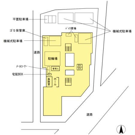 ラフィーネデュオの区画図