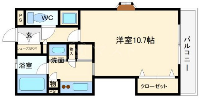 ル・パピヨン2の間取り
