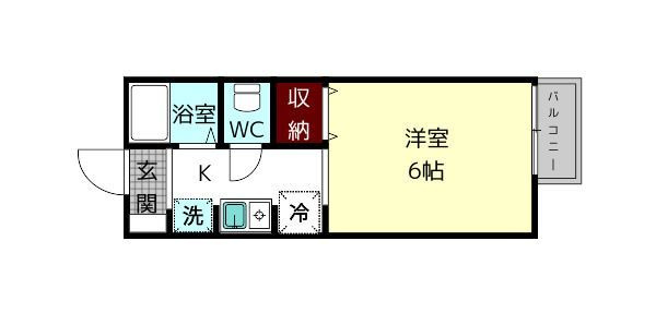 ジョイフル東生駒A棟の間取り