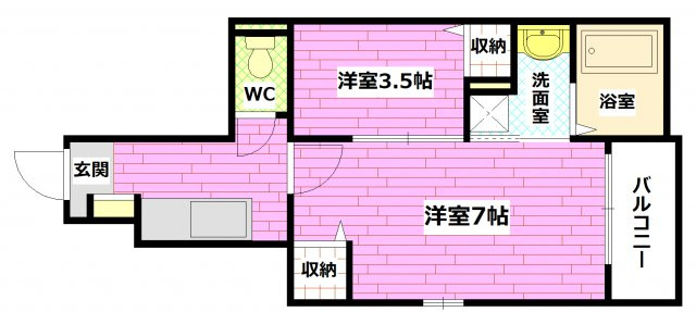 グラシオッソーレ　Ⅱの間取り