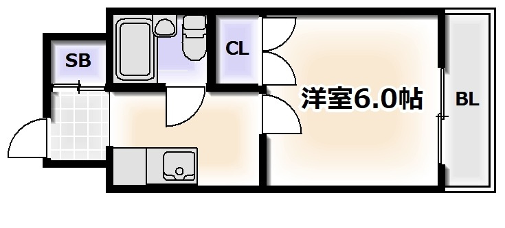 コーポあびこの間取り