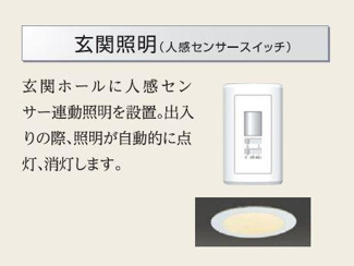 【設備】 | グランカーサ　カメリア | 人感センサー（イメージ）
