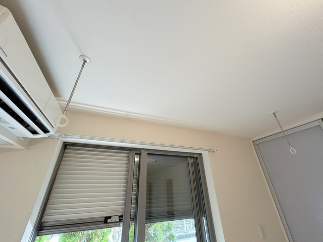 レオガーデンの設備|★雨でも洗濯物を干せる室内物干フック付きです♪